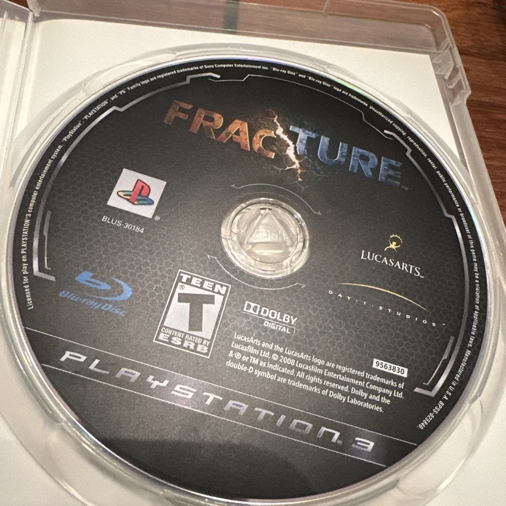 Fracture Sony PlayStation 3 PS3 2008 LucasArts Shooter Video Game Clean Disc